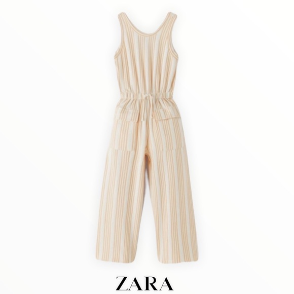 Zara Other - Zara Kids Striped Culottes Jumpsuit